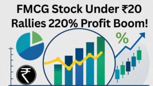 fmcg stock under 20 jumps