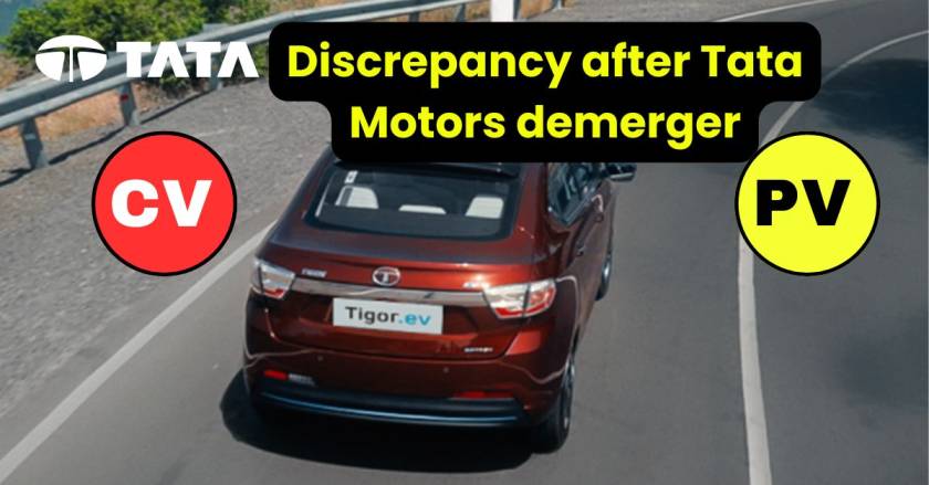 Discrepancy after Tata Motors demerger