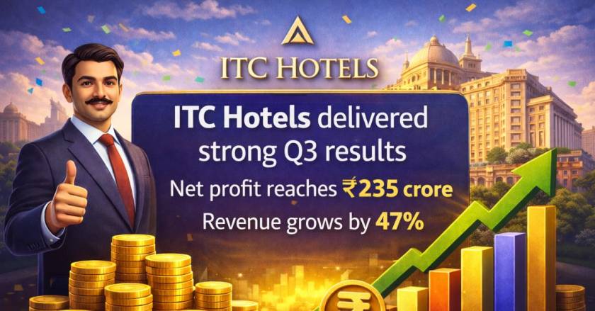 itc hotels q3 profit revenue