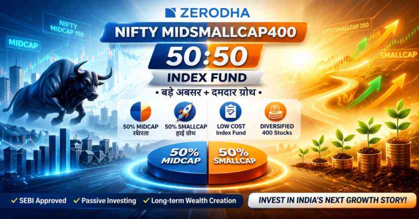 zerodha nifty midsmallcap400 index fund nfo