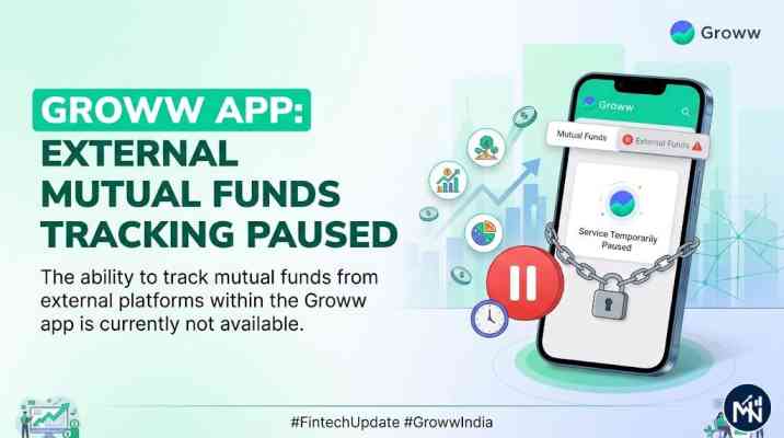 Groww App External Mutual Funds Tracking Paused